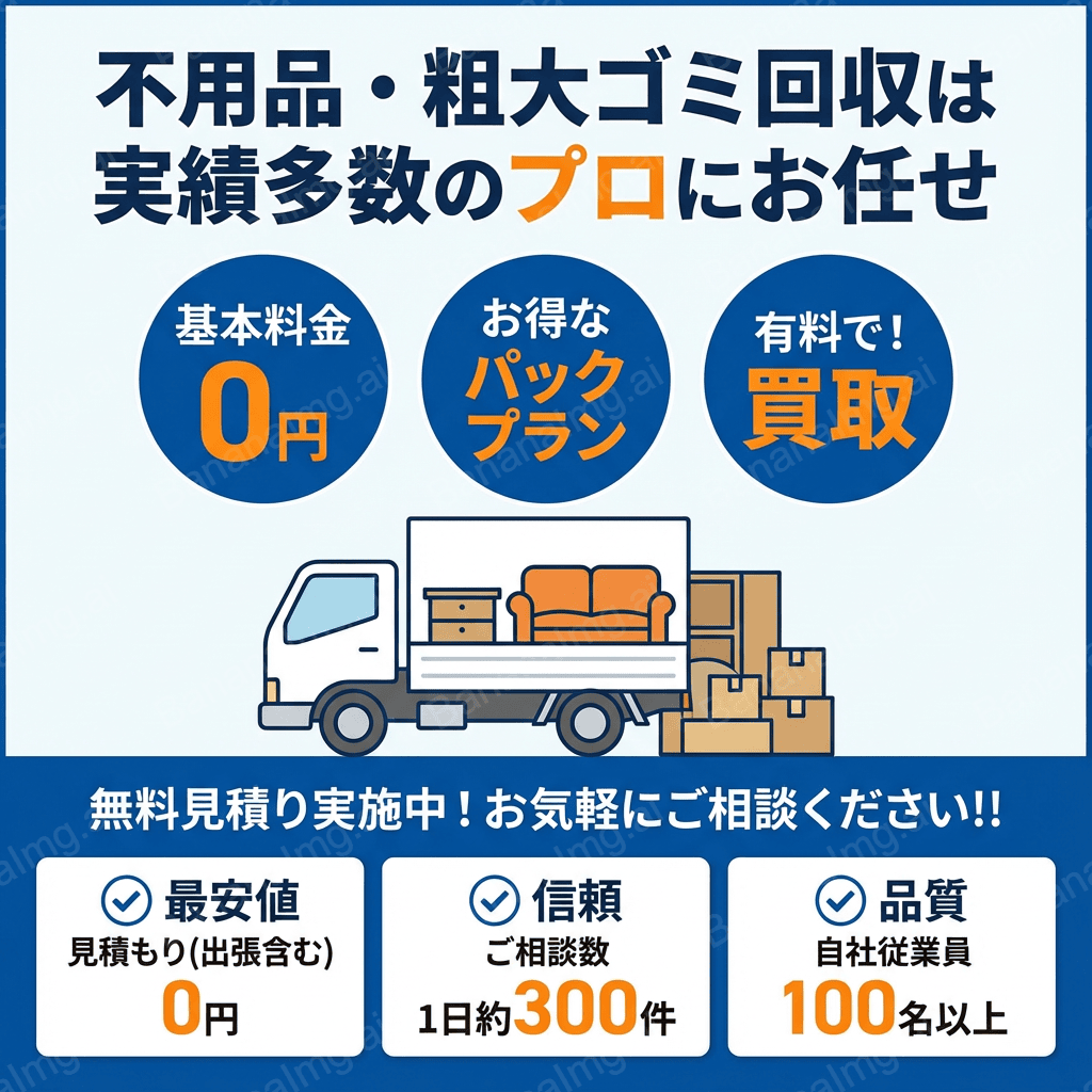 不用品回収・粗大ごみ処分 九州エリア